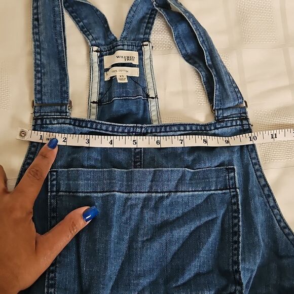 Blue Denim Overalls with Drawstring - Picture 4 of 16